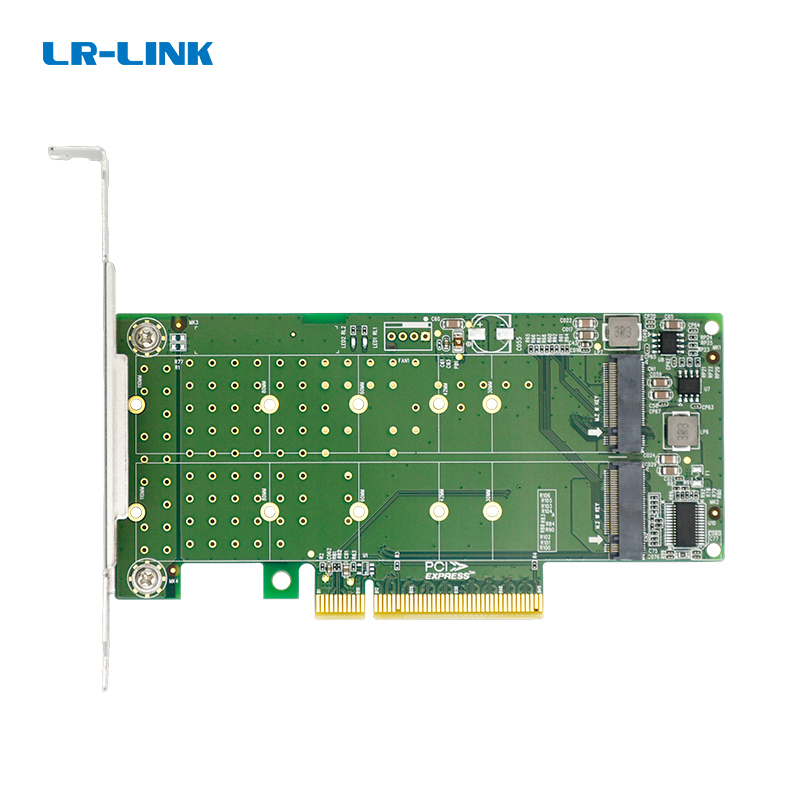 PCIe 4.0 expansion card, PCIe 4.0 x8 to 2-port M.2 NVMe expansion card